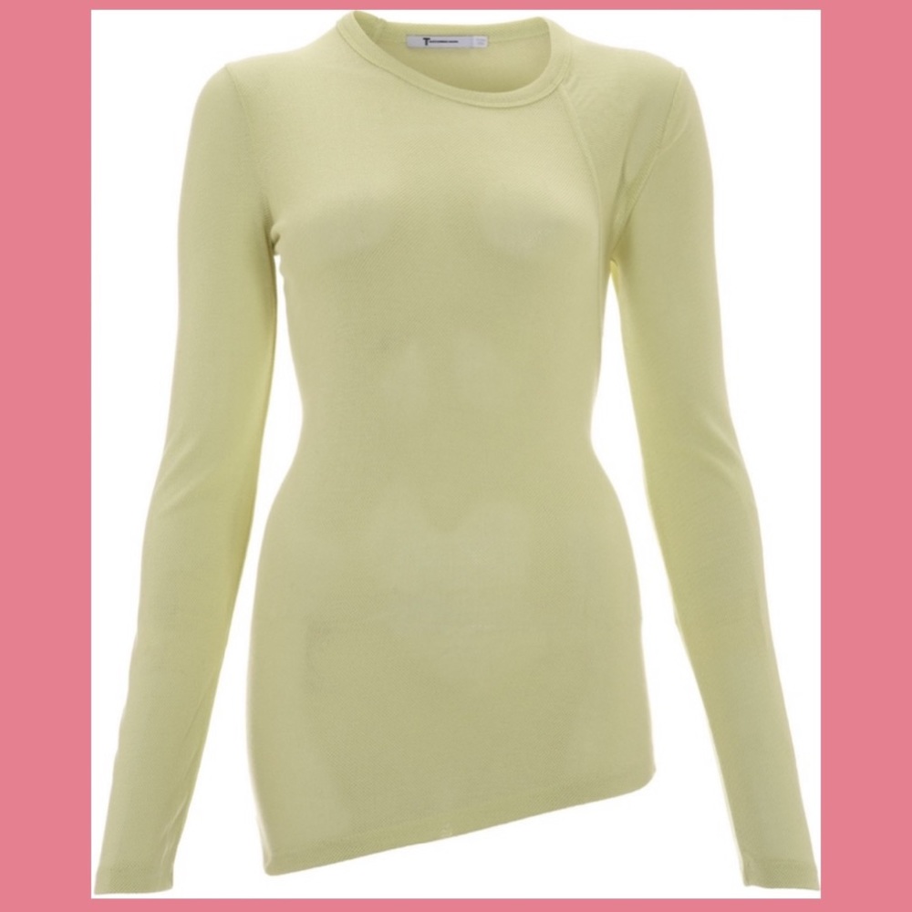 T by Alexander Wang asymmetrical long sleeve top
